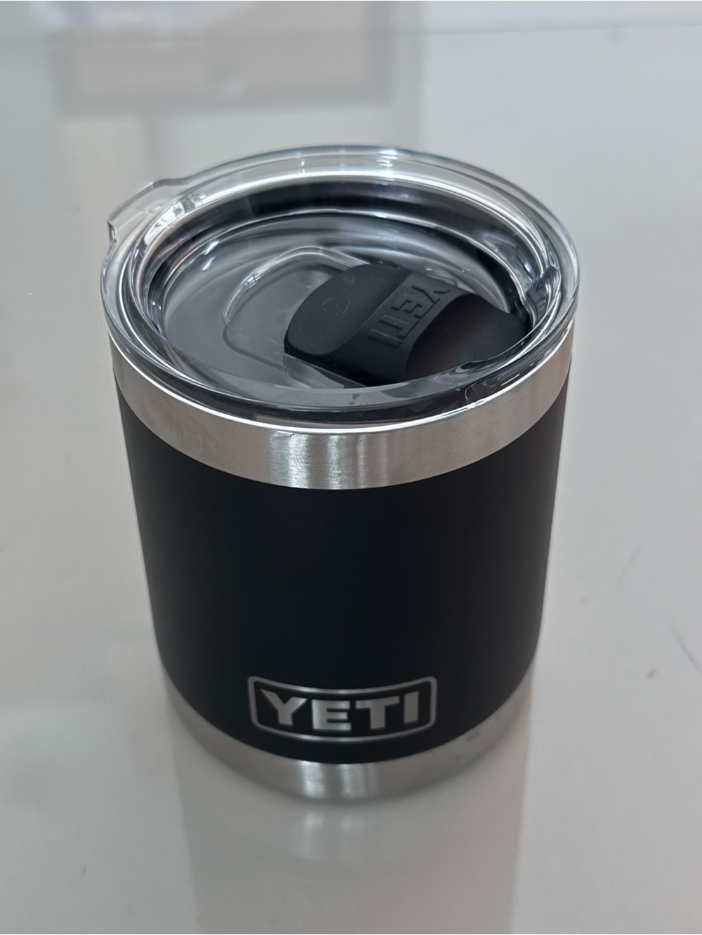 Yeti Black and Stainless Steel Insulated Tumbler